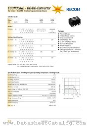 RSZ-264.85P datasheet pdf Recom International Power