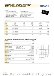 RT-051919 datasheet pdf Recom International Power