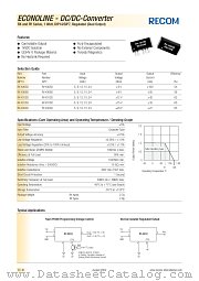 RY-0505D datasheet pdf Recom International Power