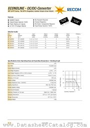 RYT240524 datasheet pdf Recom International Power