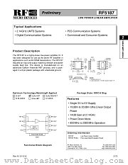 RF5187PCBA datasheet pdf RF Micro Devices