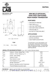 BUP50A datasheet pdf SemeLAB