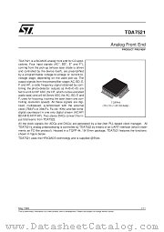 TDA7521 datasheet pdf SGS Thomson Microelectronics