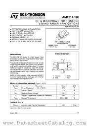 AM1214-100 datasheet pdf SGS Thomson Microelectronics