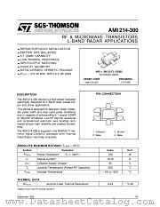 AM1214-300 datasheet pdf SGS Thomson Microelectronics