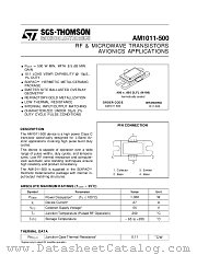 AM1011-500 datasheet pdf SGS Thomson Microelectronics
