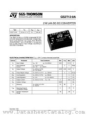 GS2T12-9A datasheet pdf SGS Thomson Microelectronics