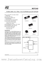 M27C160 datasheet pdf SGS Thomson Microelectronics