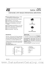 TL071ACN datasheet pdf SGS Thomson Microelectronics