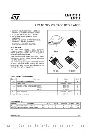 LM317P datasheet pdf SGS Thomson Microelectronics