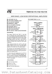 TSH113IDT datasheet pdf SGS Thomson Microelectronics