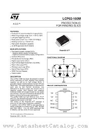 LCP02-150M datasheet pdf SGS Thomson Microelectronics
