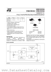 VNS1NV04 datasheet pdf SGS Thomson Microelectronics