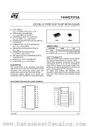 74VHCT273AMTR datasheet pdf SGS Thomson Microelectronics