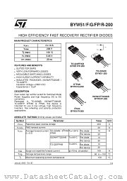 BYW51F-200 datasheet pdf SGS Thomson Microelectronics