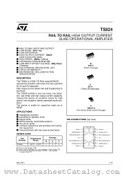 TS924IDT datasheet pdf SGS Thomson Microelectronics