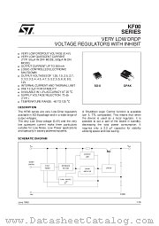 KF25BDT datasheet pdf SGS Thomson Microelectronics