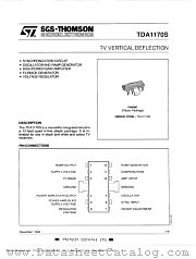 TDA1170S datasheet pdf SGS Thomson Microelectronics