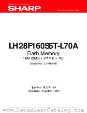 LH28F160S5T-L70A datasheet pdf SHARP