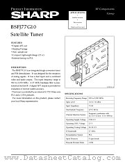 BSFJ77G10 datasheet pdf SHARP