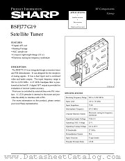 BSFJ77G19 datasheet pdf SHARP