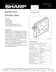 BSFH77G10 datasheet pdf SHARP