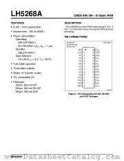 LH5268A datasheet pdf SHARP