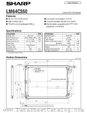 LM64C350 datasheet pdf SHARP