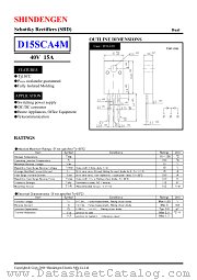 D15SCA4M datasheet pdf Shindengen