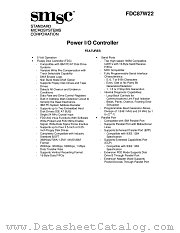 FDC87W22 datasheet pdf Standard Microsystems
