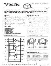 TC43 datasheet pdf TelCom Semiconductor