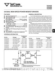 TC4424 datasheet pdf TelCom Semiconductor