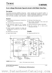 U4056B1 datasheet pdf TEMIC