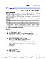 W523S50 datasheet pdf Winbond Electronics