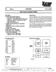 X2804AM datasheet pdf Xicor