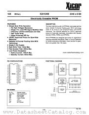 X2816AM datasheet pdf Xicor