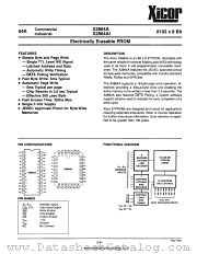 X2864A datasheet pdf Xicor