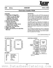 X2864AM datasheet pdf Xicor