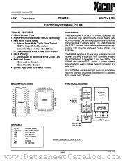 X2864B datasheet pdf Xicor