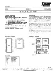 X2864H datasheet pdf Xicor