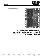 AN-101 datasheet pdf Xicor