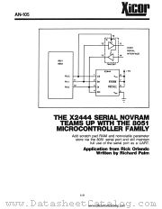 AN-105 datasheet pdf Xicor