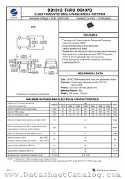DB101G datasheet pdf Zowie Technology Corporation