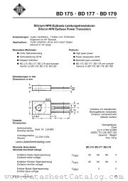 BD175 datasheet pdf AEG-TELEFUNKEN