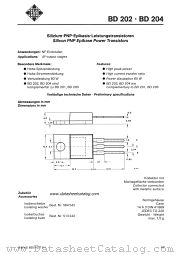 BD204 datasheet pdf AEG-TELEFUNKEN