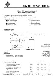 BDY43 datasheet pdf AEG-TELEFUNKEN