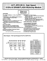 ACT-SF512K16N-39P7M datasheet pdf Aeroflex Circuit Technology