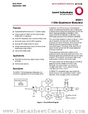 W3011 datasheet pdf Agere Systems