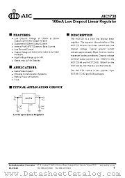 AIC1720-30 datasheet pdf Analog Integrations Corporation