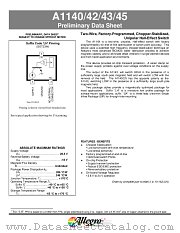 A1145EUA datasheet pdf Allegro MicroSystems
